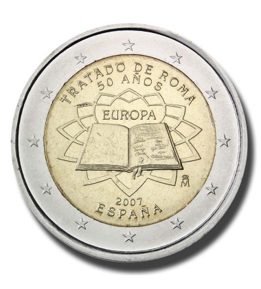 2007 Spain 50th Anniversary of the Treaty of Rome 2 Euro Coin