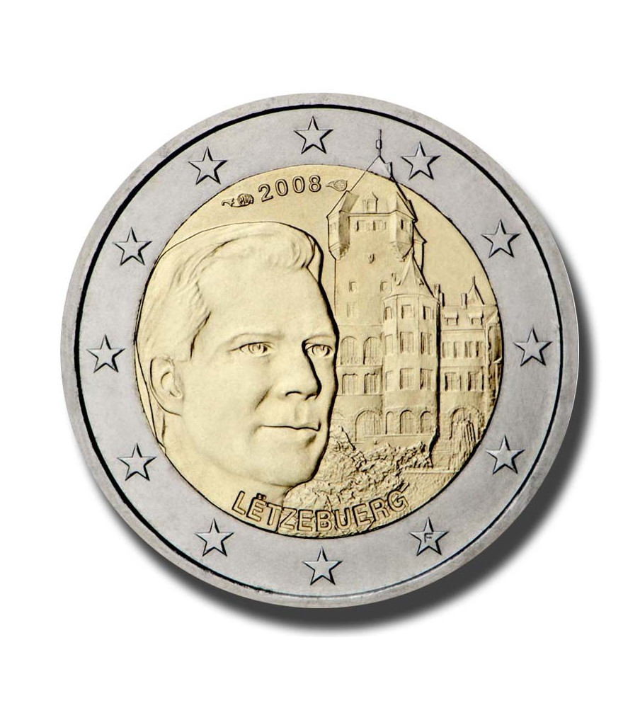 2008 Luxembourg Grand-Duke Henri and the Château de Berg 2 Euro Coin