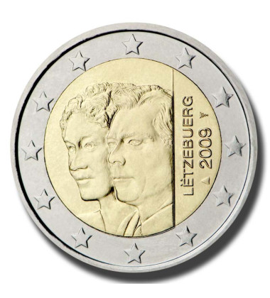 2009 Luxembourg 90th Anniversary of Grand Duchess Charlotte's Accession to the Throne 2 Euro Coins