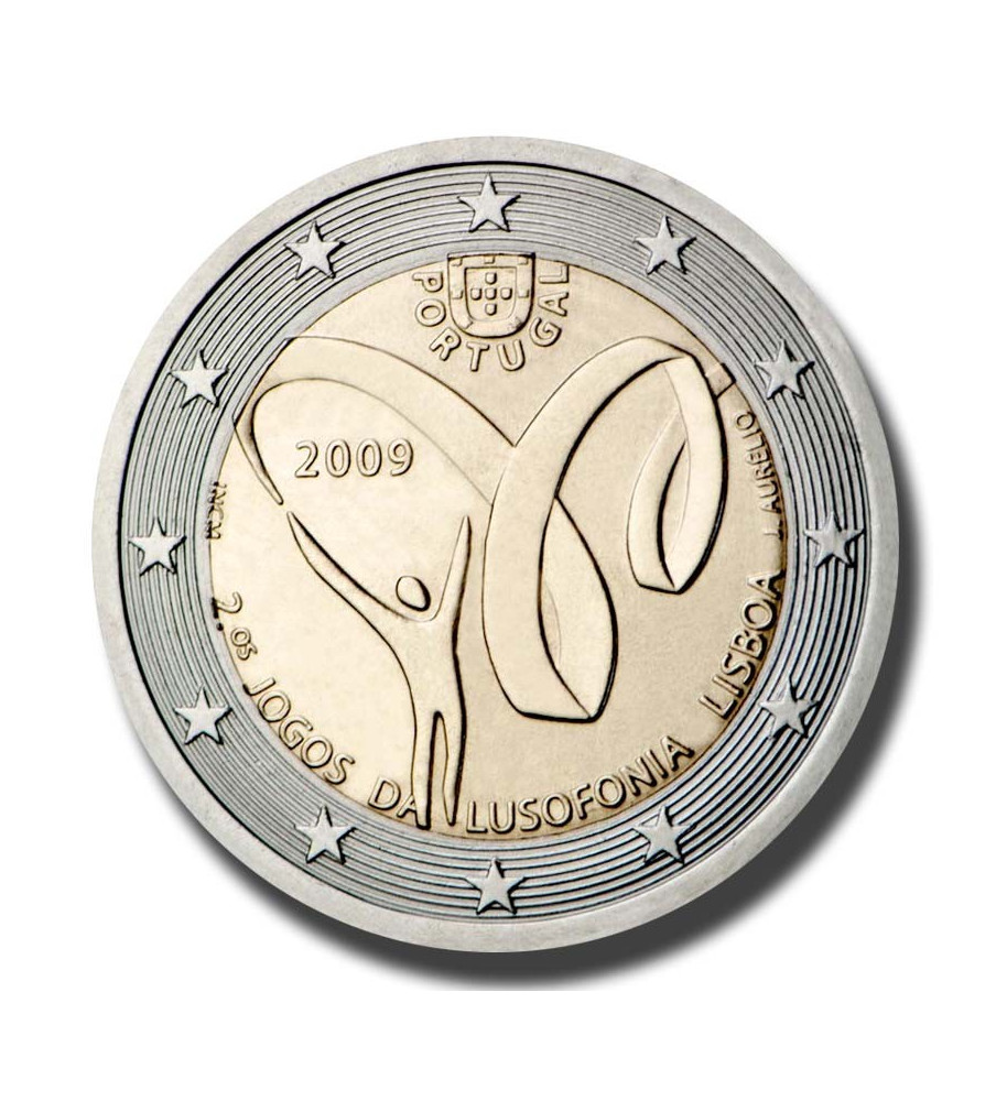 2009 Portugal Lusophony Games 2 Euro Coin