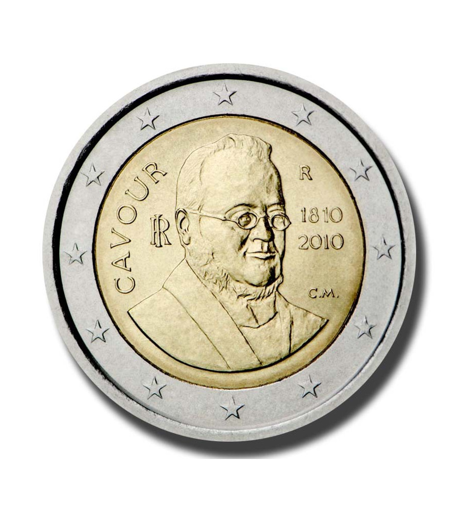 2010 Italy 200th Anniversary of Birth of Camillo Benso 2 Euro Coin