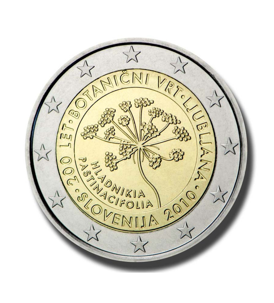 2010 Slovenia Botanical Garden Ljubljana 2 Euro Coin