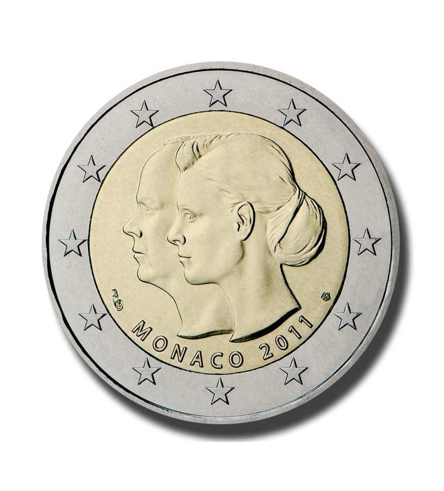 2011 Monaco The Wedding of Prince Albert and Charlene Wittstock 2 Euro Coin