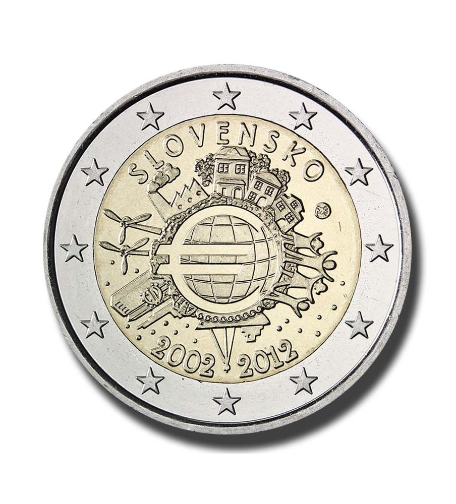 2012 Slovakia 10 Years of the Euro 10YC