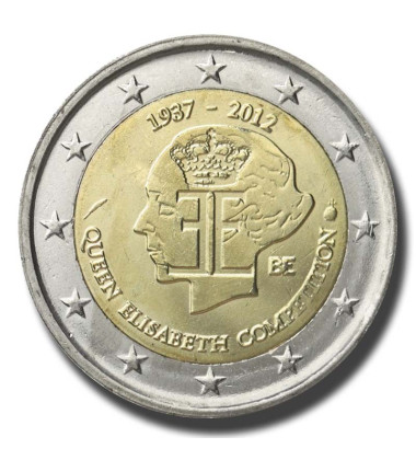 2012 Belgium Ten Years of Introduction of Euro 2 Euro Coin