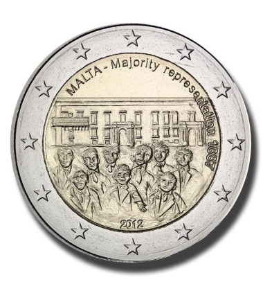 2012 Malta Majority Representation 2 Euro Commemorative Coin