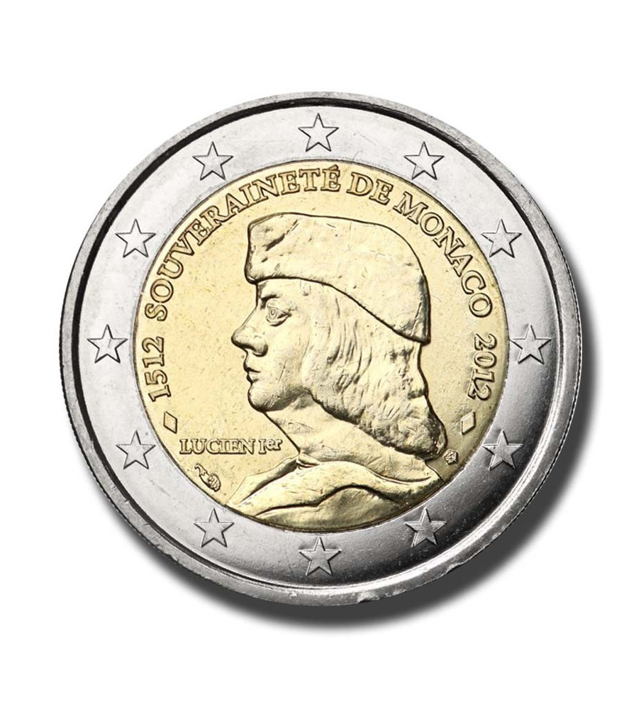 2012 Monaco The 500th Anniversary of the Foundation of Monaco's Sovereignty 2 Euro Coin