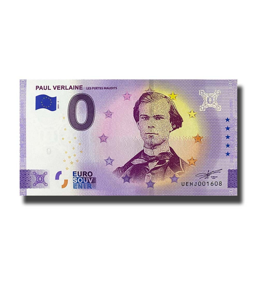 0 Euro Souvenir Banknote Paul Verlaine France UEHJ 2021-7