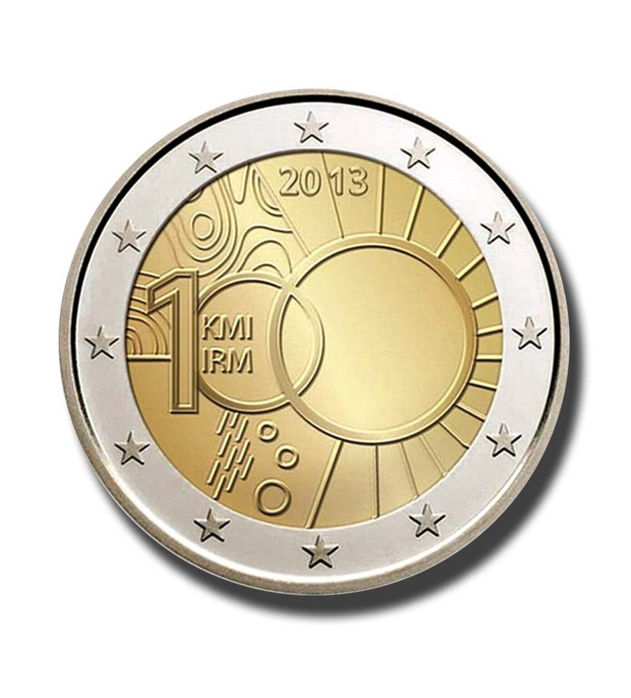 2013 Belgium 100 Years of the Royal Meteorological Institute 2 Euro Coin