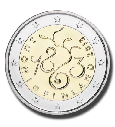 2013 Finland 150th Anniversary of Parliament of 1863 2 Euro Coin