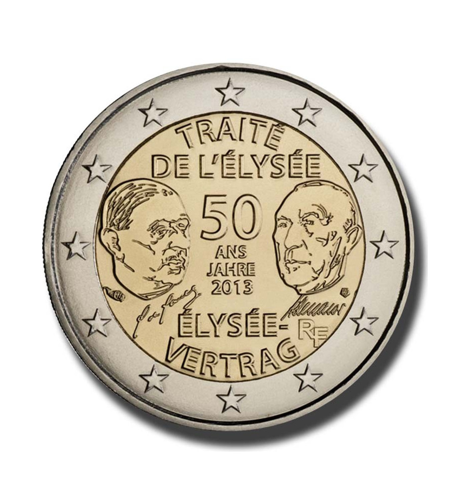 2013 France 50 Years of the Élysée Treaty 2 Euro Coin