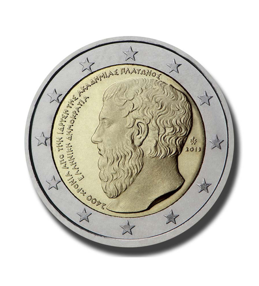 2013 Greece The 2400th Anniversary of the Founding of Plato’s Academy 2 Euro Coin