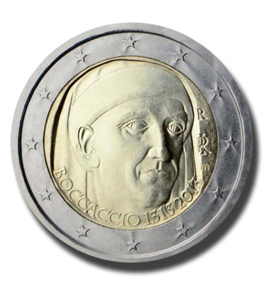 2013 Italy 700th Anniversary of the Birth of Giovanni Boccaccio 2 Euro Coin