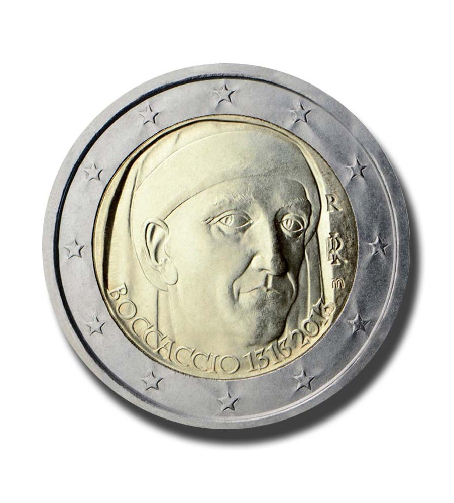 2013 Italy 700th Anniversary of the Birth of Giovanni Boccaccio 2 Euro Coin