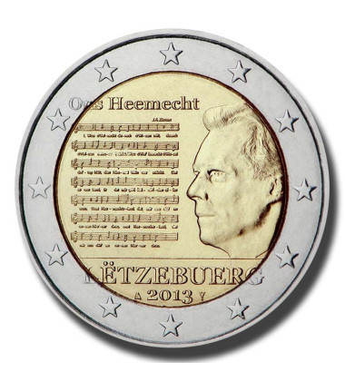 2013 Luxembourg The National Anthem 2 Euro Coin