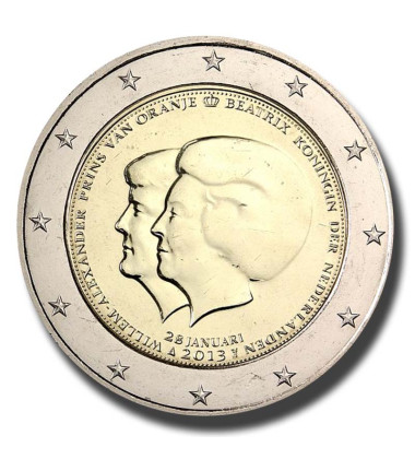 2013 Netherlands The Double Portrait 2 Euro Coin