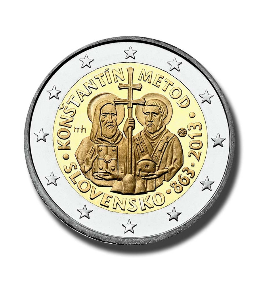 2013 Slovakia Saint Cyrillus and Methodius 2 Euro Coin