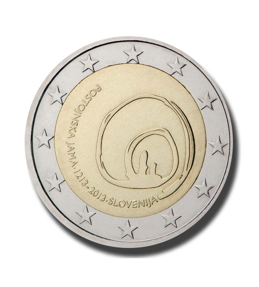 2013 Slovenia 800th Anniversary of the First Visit of the Postojna Cave 2 Euro Coin