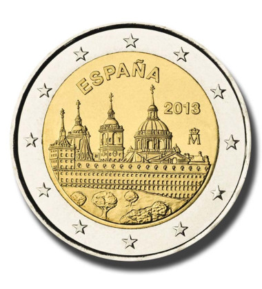 2013 Spain The Royal Seat of San Lorenzo de El Escorial 2 Euro Coin