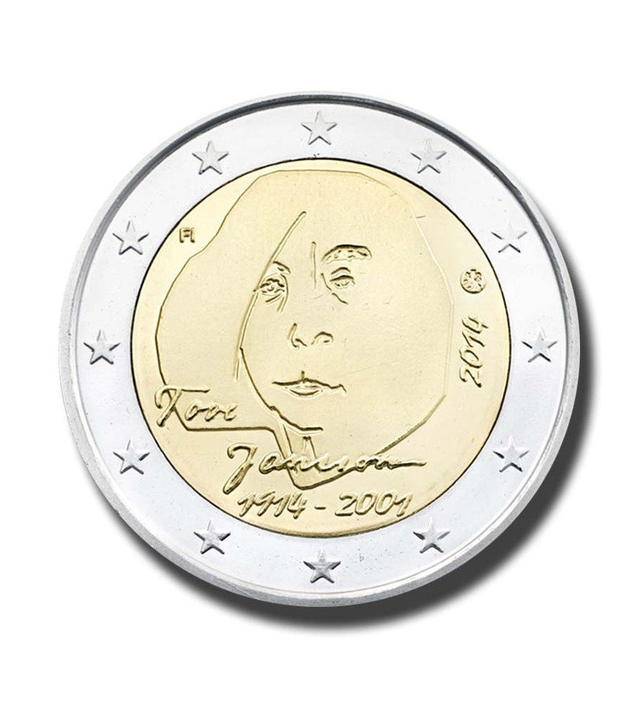 2014 Finland 100th Anniversary of the Birth of Tove Jansson 2 Euro Coin