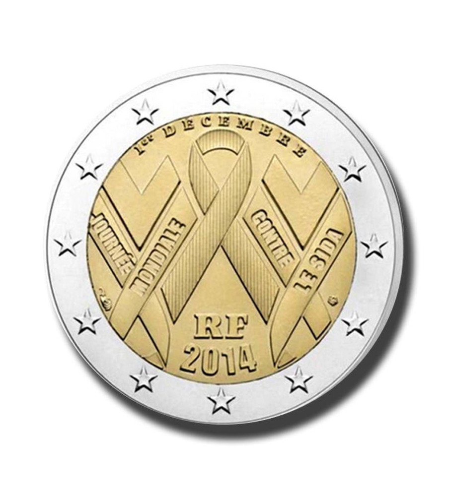 2014 France World AIDS Day 2014 2 Euro Coin