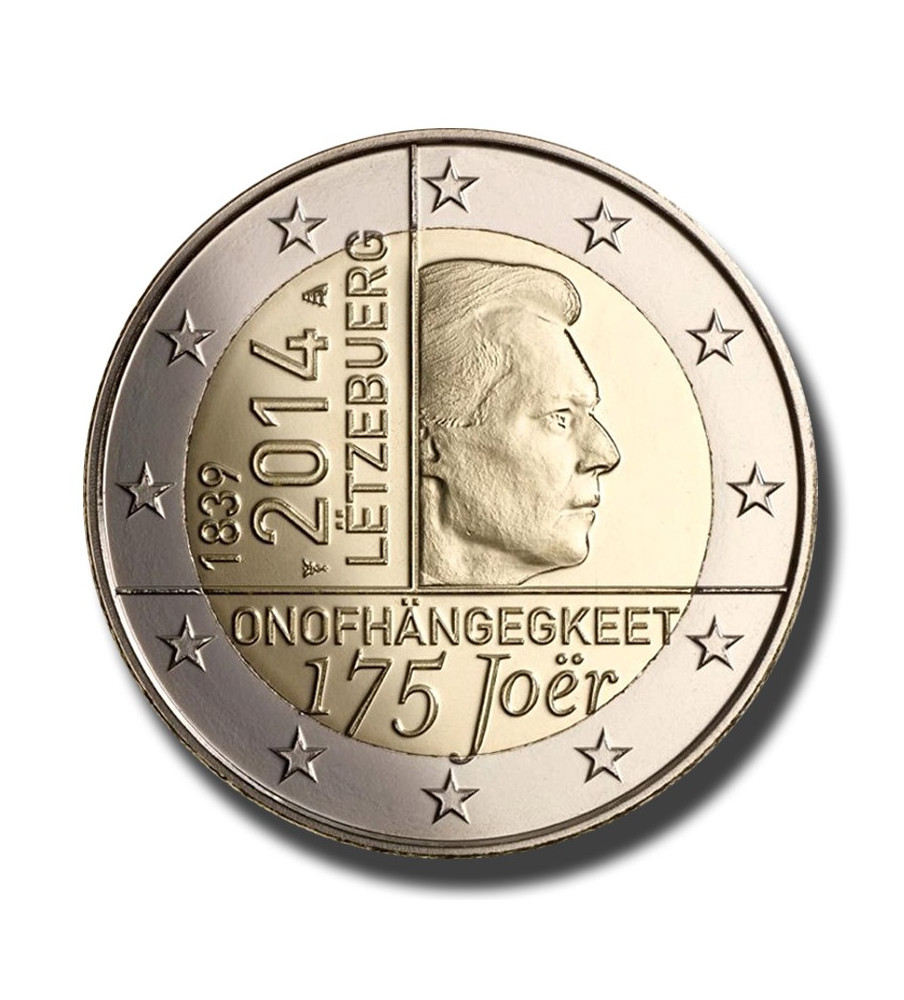 2014 Luxembourg 175 Years of Independence of Luxembourg 2 Euro Coin