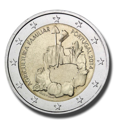 2014 Portugal International Year of Family Farming 2 Euro Coin