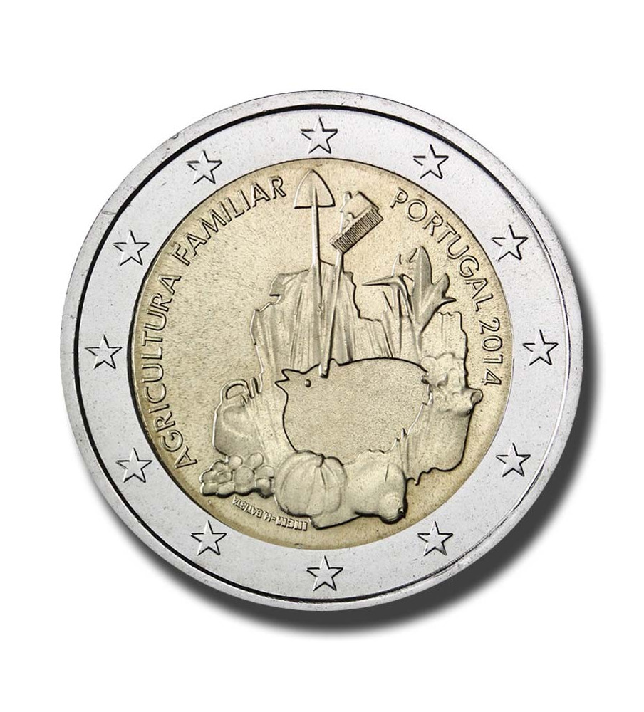 2014 Portugal International Year of Family Farming 2 Euro Coin