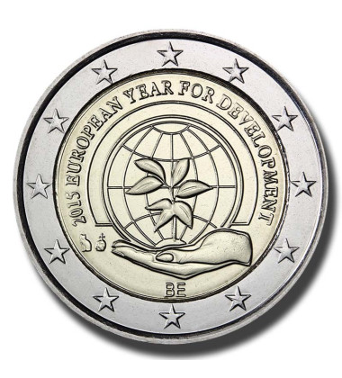 2015 Belgium The European Year for Development 2 Euro Coin