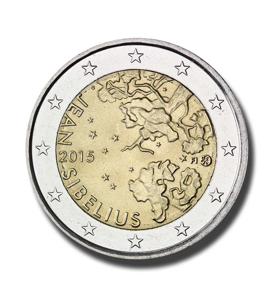 2015 Finland Jean Sibelius 2 Euro Coin