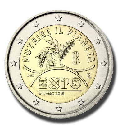 2015 Italy Milan Expo 2 Euro Coin