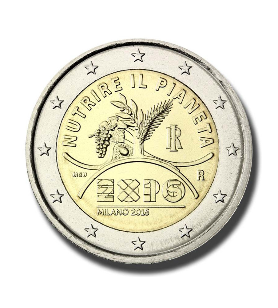 2015 Italy Milan Expo 2 Euro Coin