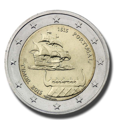 2015 Portugal 500 Years of Portugiesisch - Timor 2 Euro Coin