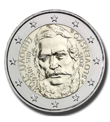 2015 Slovakia 200th Anniversary of the Birth of Ľudovít Štúr 2 Euro Coin