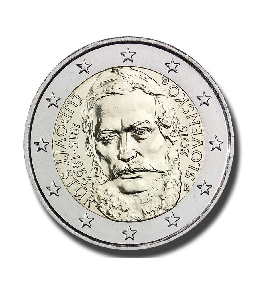 2015 Slovakia 200th Anniversary of the Birth of Ľudovít Štúr 2 Euro Coin