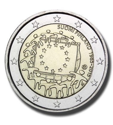 2015 Finland The 30th Anniversary of EU Flag 2 Euro Coin