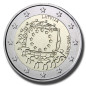 2015 Latvia The 30th Anniversary of EU Flag 2 Euro Coin