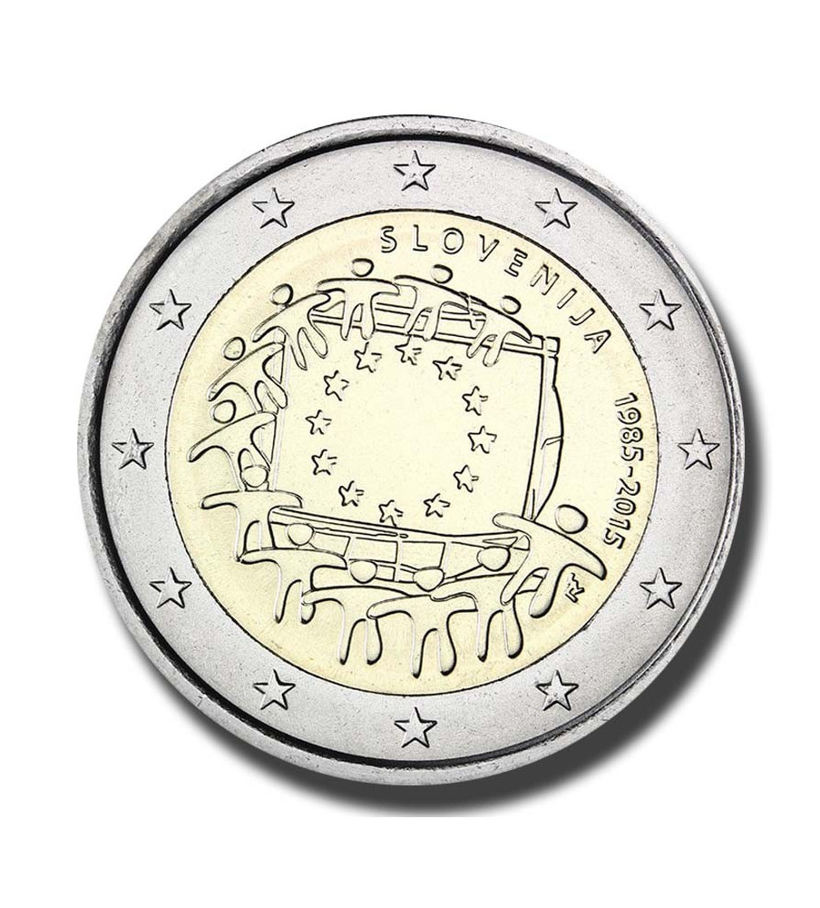 2015 Slovenia The 30th Anniversary of the EU Flag 2 Euro Coin