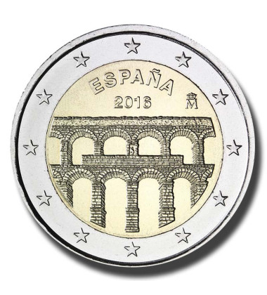 2016 Spain Old Town of Segovia and its Aqueduct 2 Euro Coin