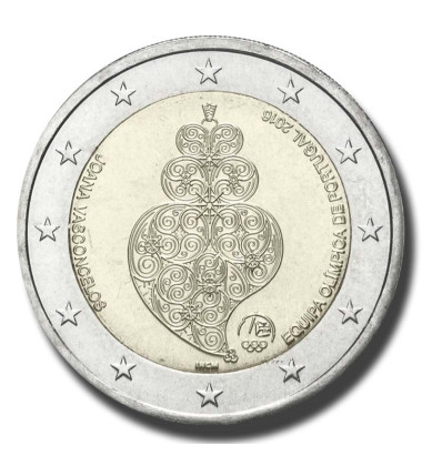 2016 Portugal Olympic Games - Rio 2016 2 Euro Coin