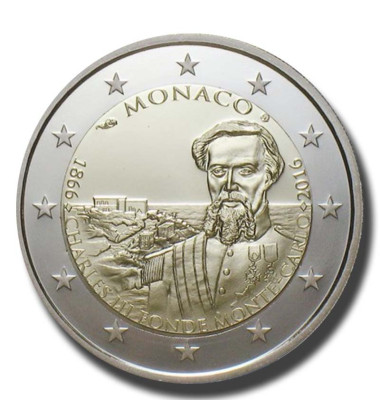 2016 Monaco 150 Years Foundation Of Monte Carlo 2 Euro Coin