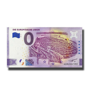 0 Euro Souvenir Banknote Die Europaische Union Germany XEMZ 2021-43