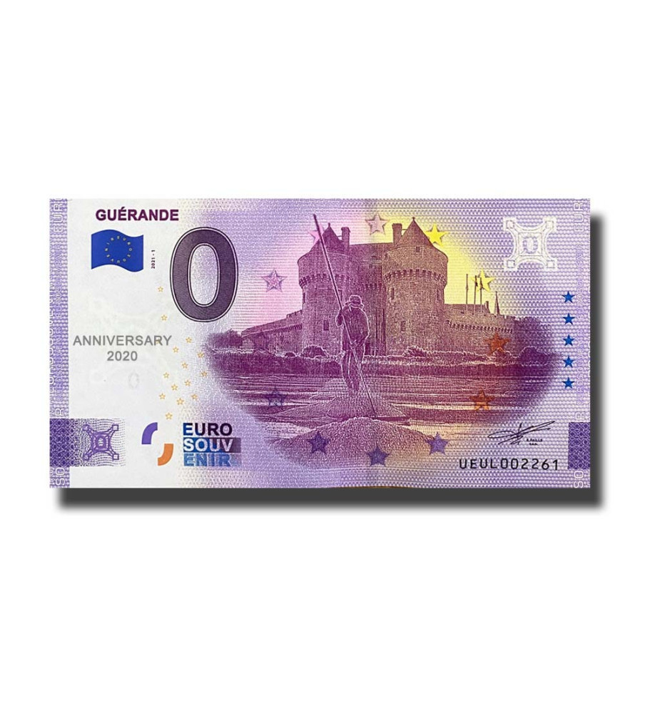 Anniversary 0 Euro Souvenir Banknote Guerande France UEUL 2021-1