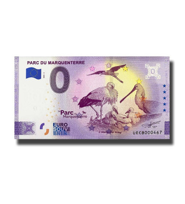 0 Euro Souvenir Banknote Parc Du Marquenterre France UECB 2021-3