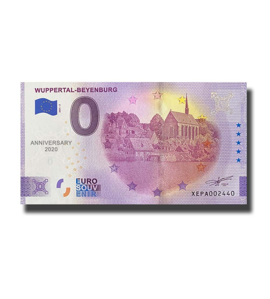 Anniversary 0 Euro Souvenir Banknote Wuppertal Beyenburg Germany XEPA 2021-3