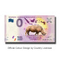 0 Euro Souvenir Banknote Indonesia Sumatran Rhinoceros Colour Indonesia DNAB 2019-3