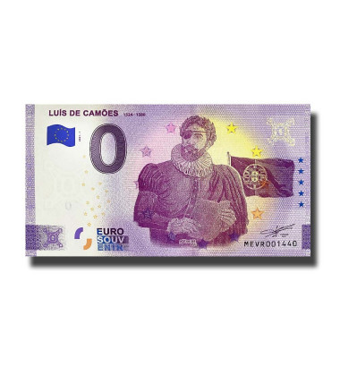 0 Euro Souvenir Banknote Luis De Camoes Portugal MEVR 2021-1