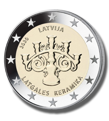 2020 Latvia Latgalian Ceramics 2 Euro Coin