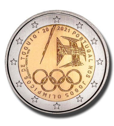 2021 Portugal Olympic Games Tokyo 2021 2 Euro Coin