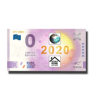 0 Euro Souvenir Banknote 2020 SPECIMEN Limited Edition